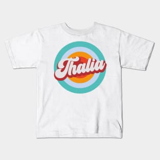 Color Circle With Name Thalia Kids T-Shirt